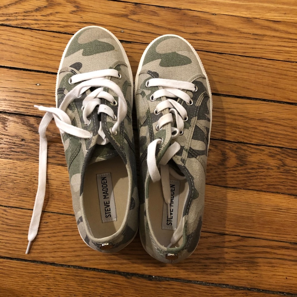 Camo Platform Sneakers - image 1